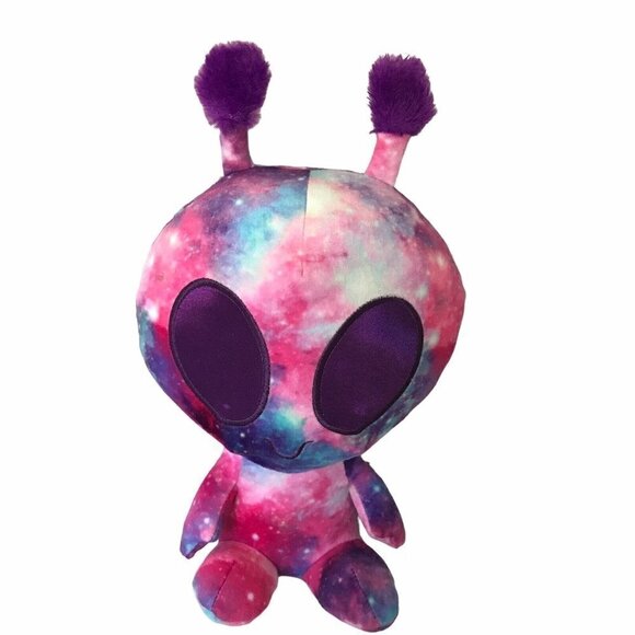 Light Up Eyes Aurora Space Alien Plush Galactic Cuties 10" Cosmic Pink Purple - Picture 1 of 9
